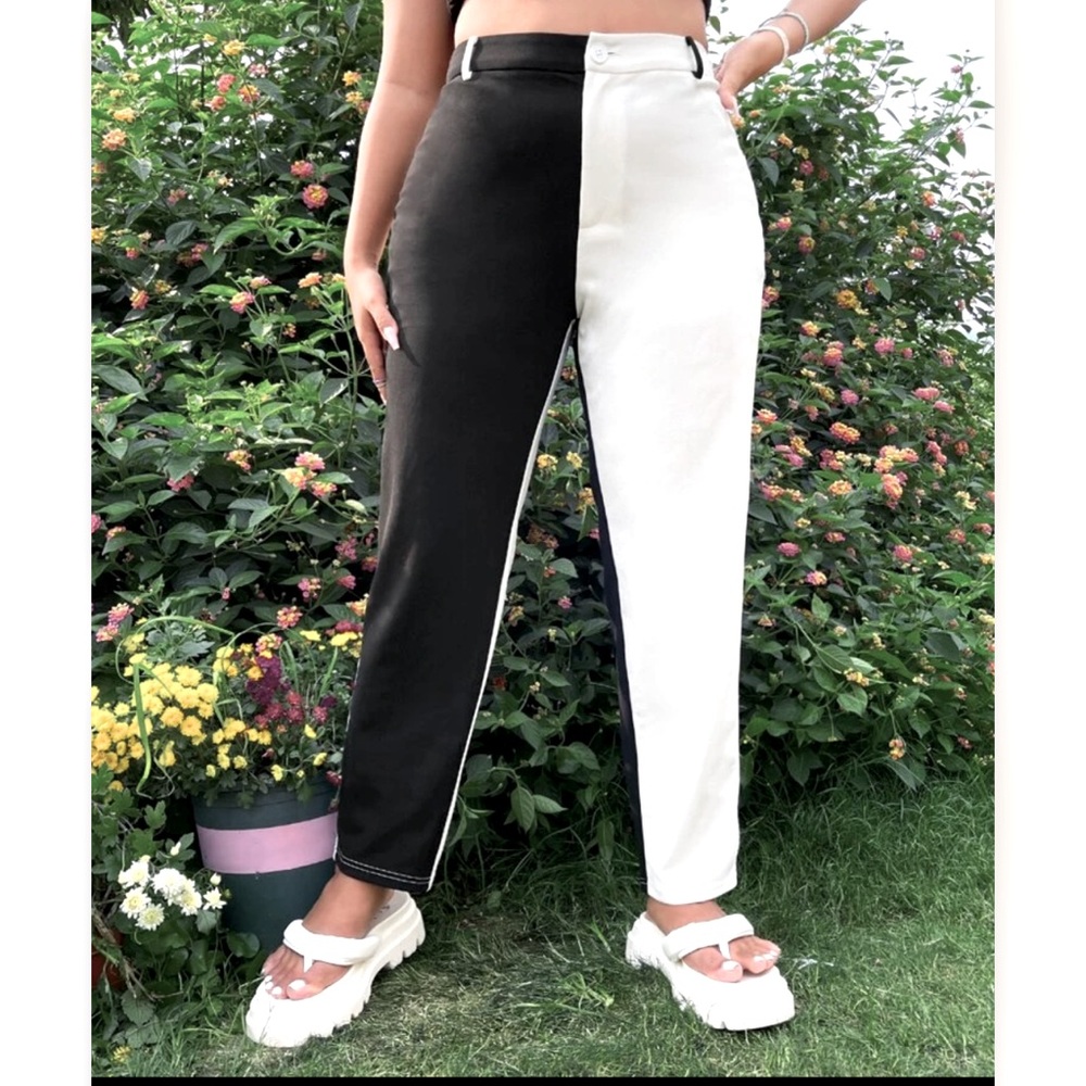 Black/White Pants